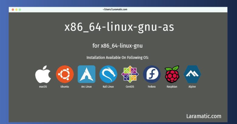 x86 64 linux gnu as