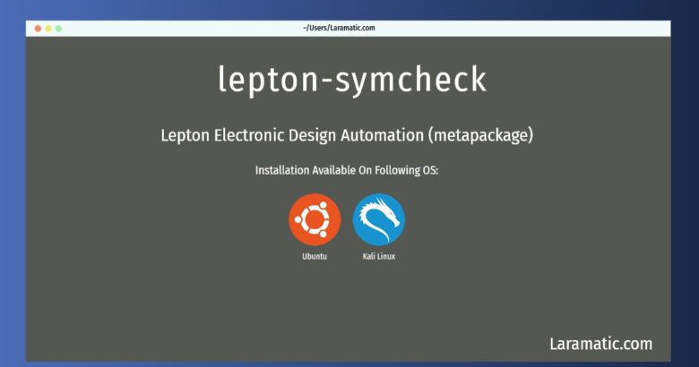 lepton symcheck