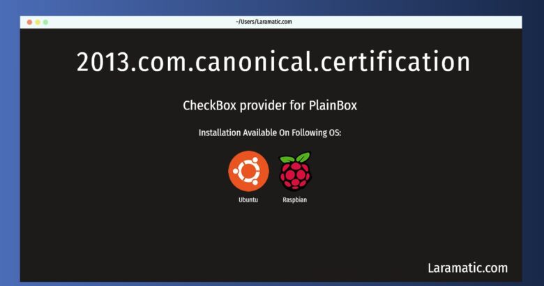 2013 com canonical certification