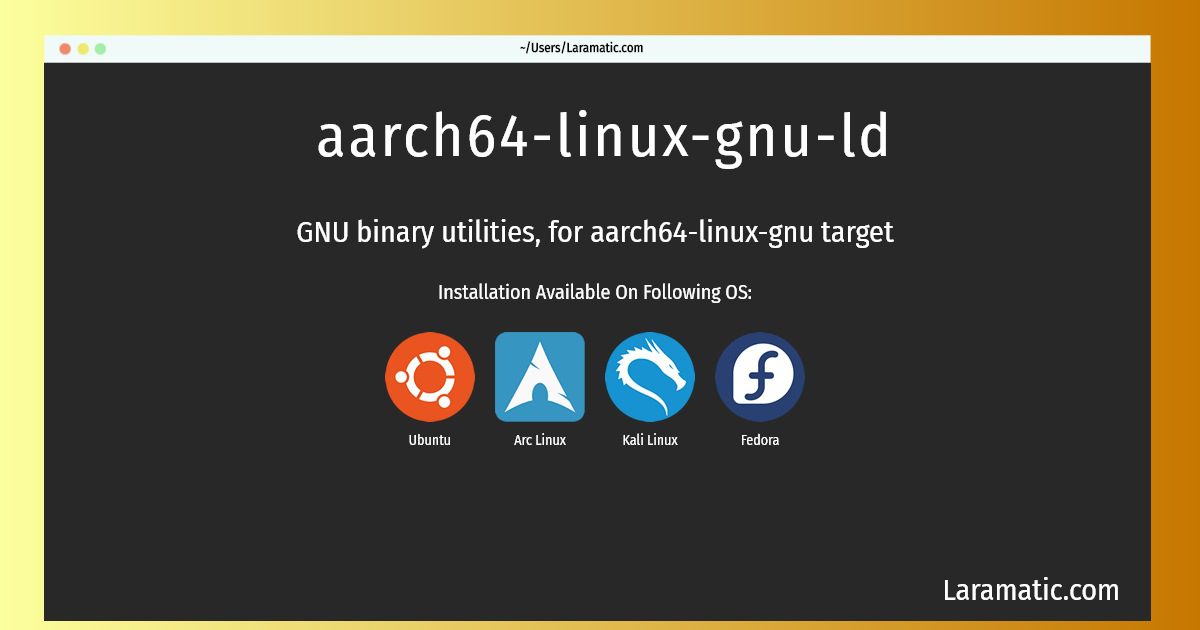 aarch64 linux gnu ld