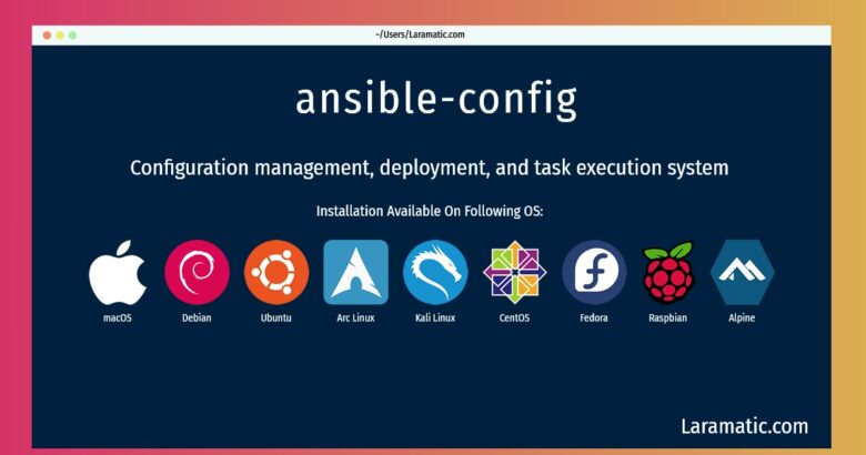 ansible config