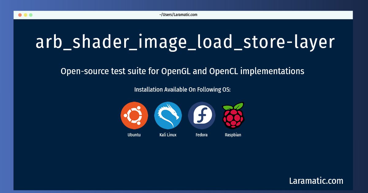 arb shader image load store layer