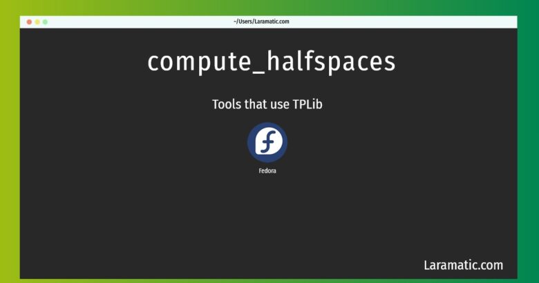 compute halfspaces