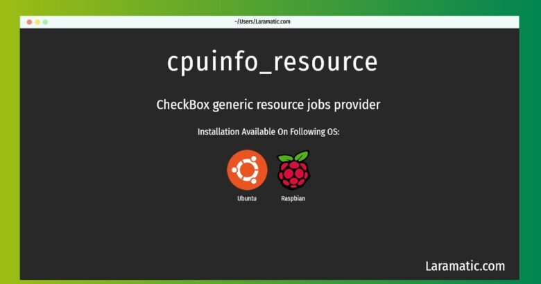 cpuinfo resource