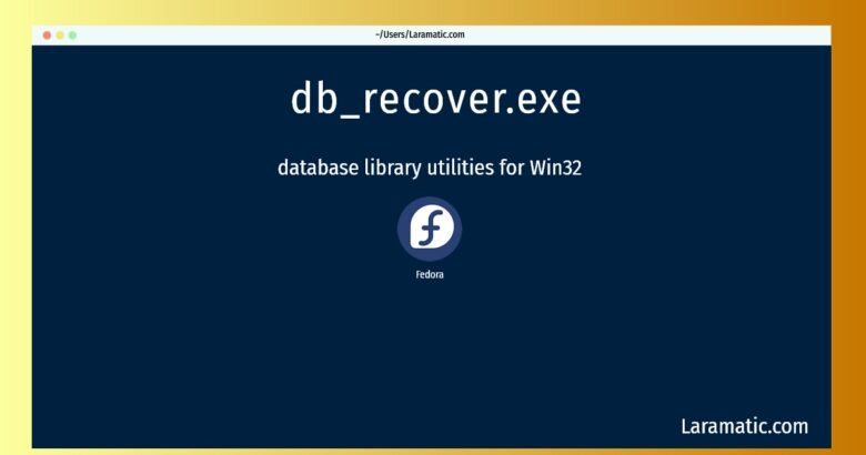 db recover exe