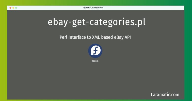 ebay get categories pl