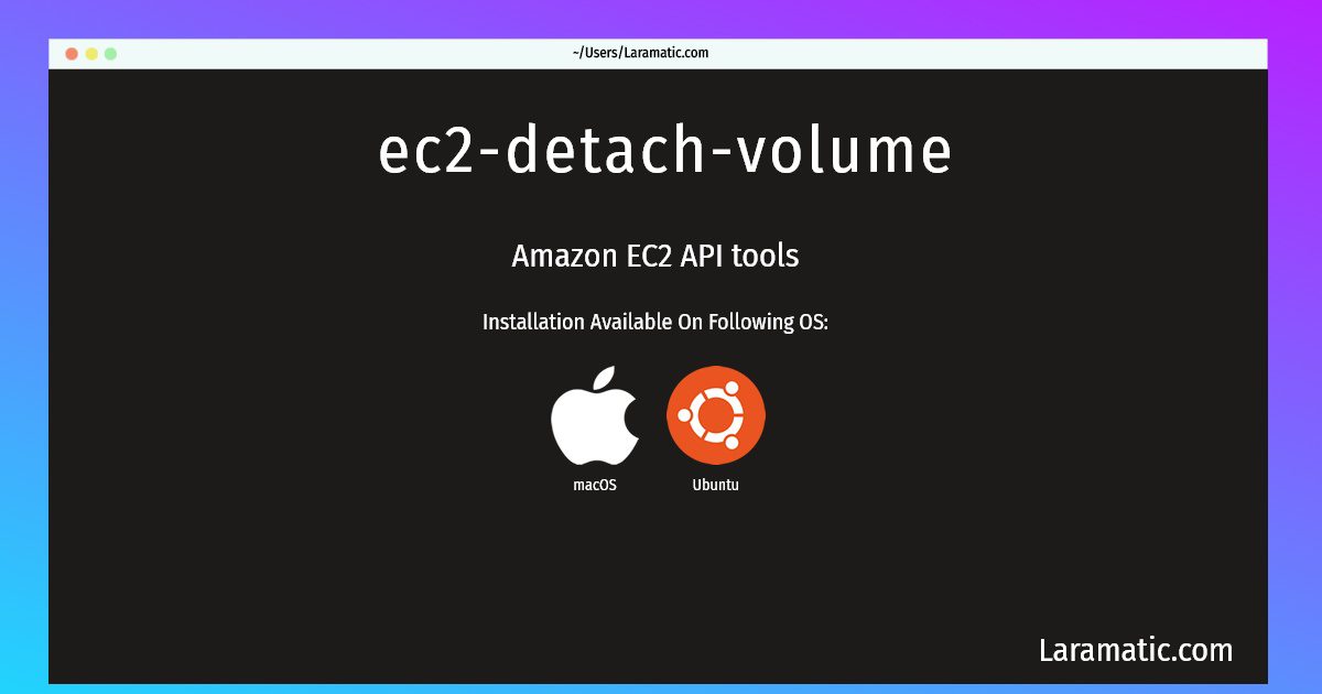 ec2 detach volume
