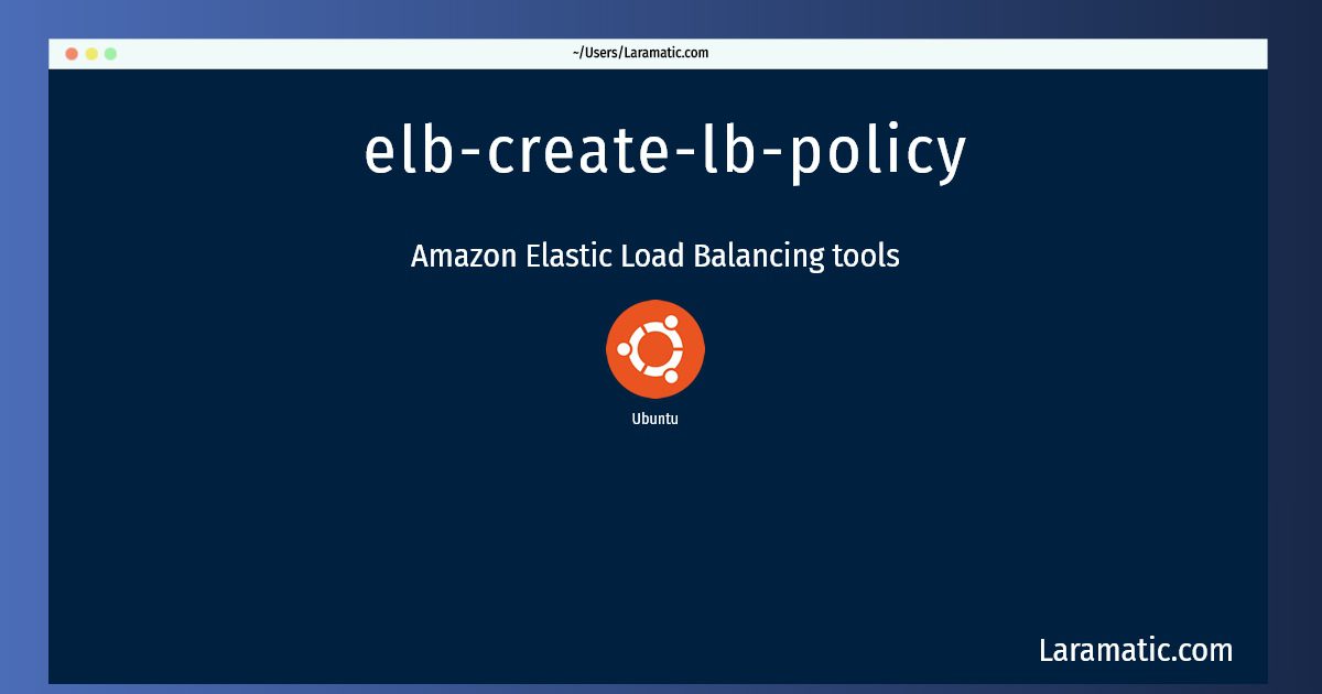 elb create lb policy
