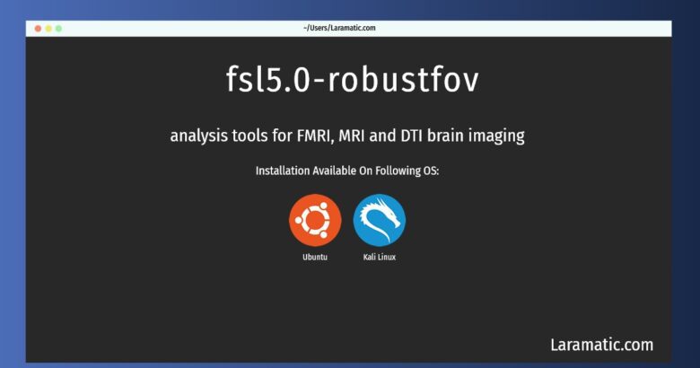 fsl5 0 robustfov