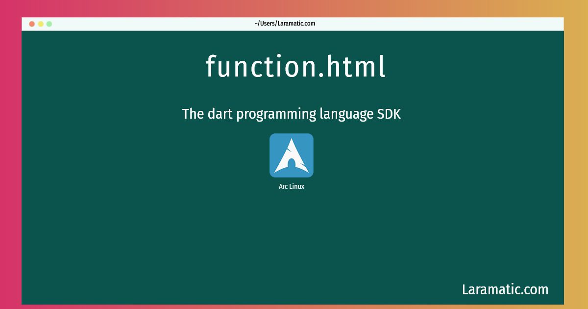 function html