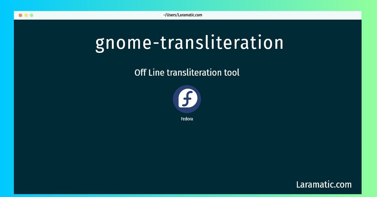 gnome transliteration