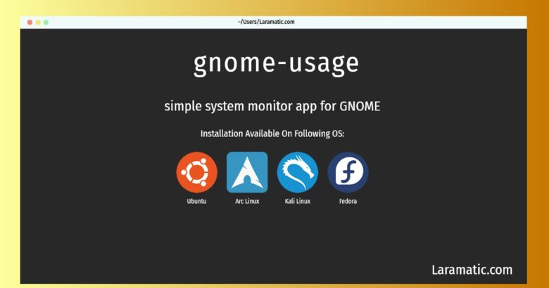 gnome usage