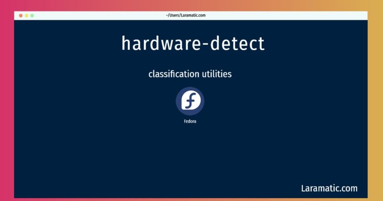hardware detect