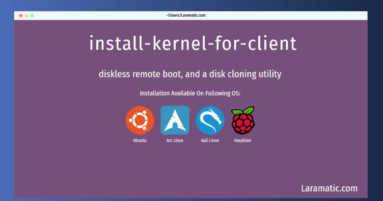 install kernel for client