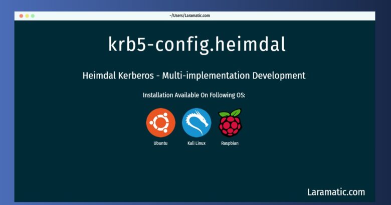 krb5 config heimdal