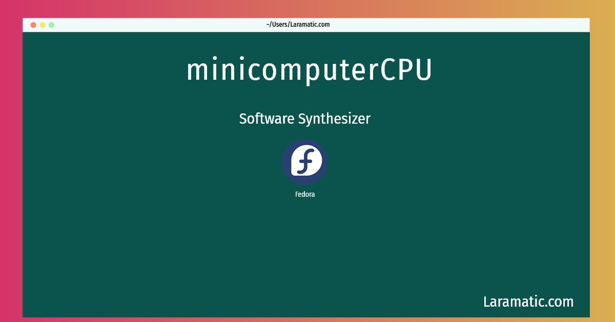 minicomputercpu