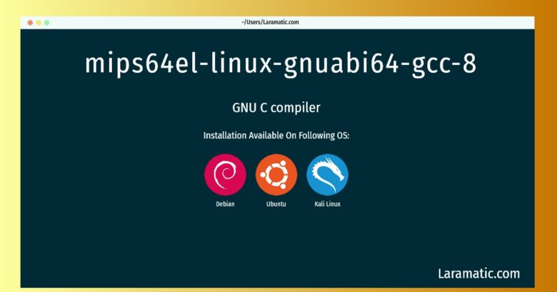 mips64el linux gnuabi64 gcc 8