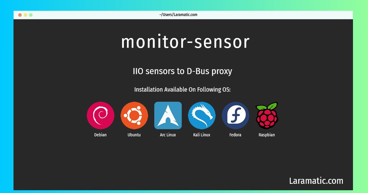 monitor sensor