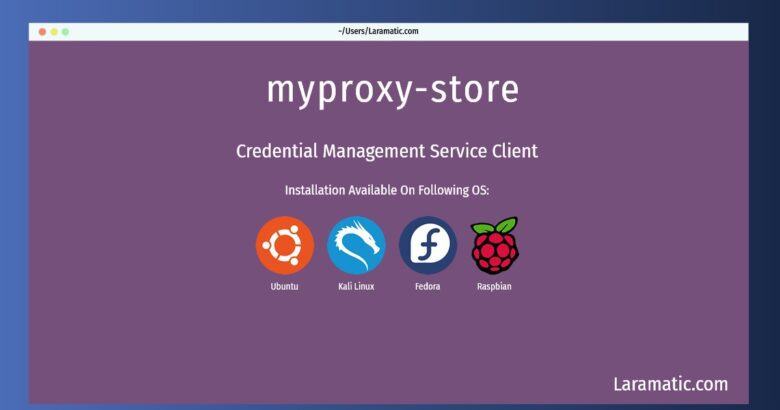 myproxy store
