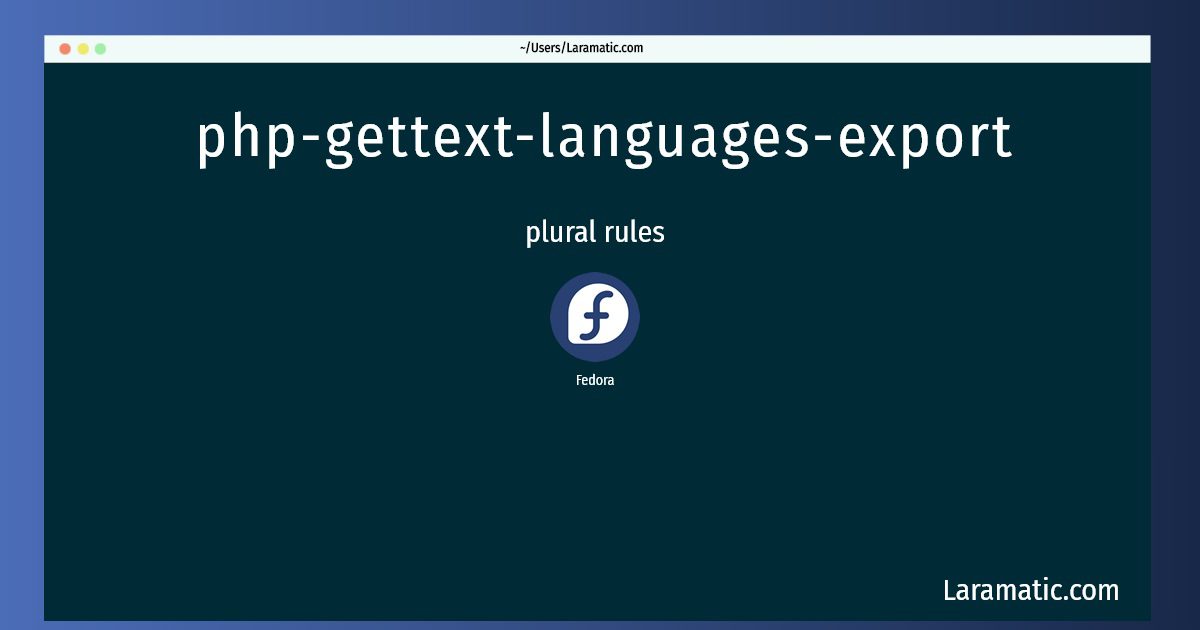 php gettext languages