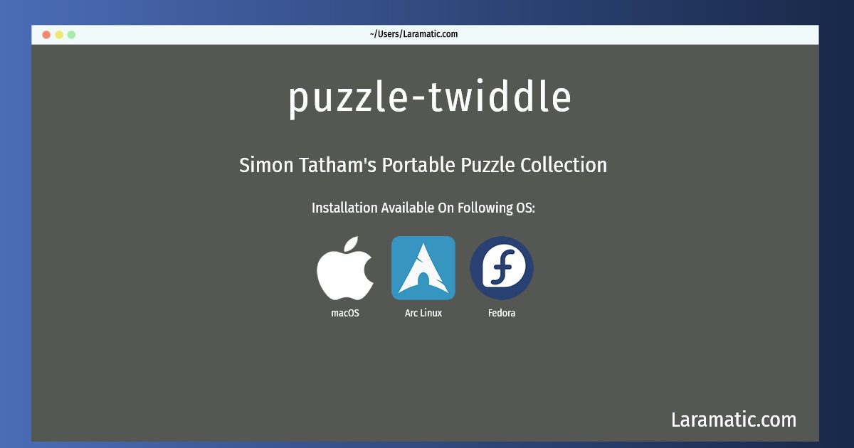 puzzle twiddle