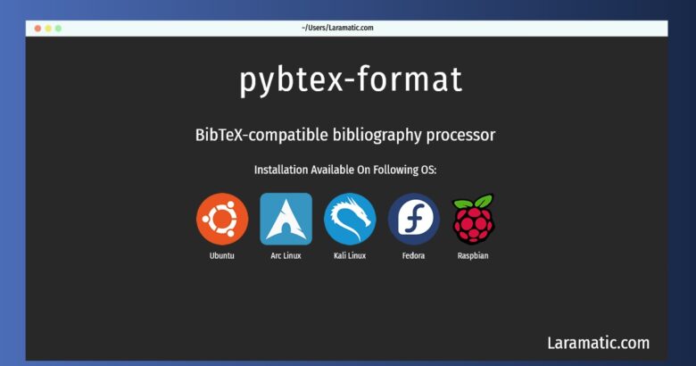 pybtex format