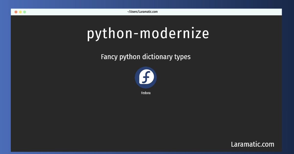 python modernize