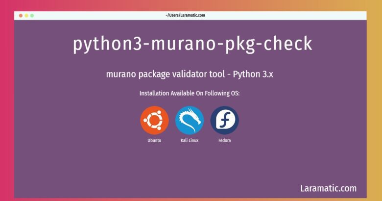 python3 murano pkg check