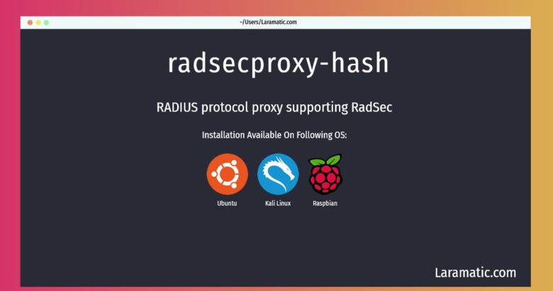 radsecproxy hash