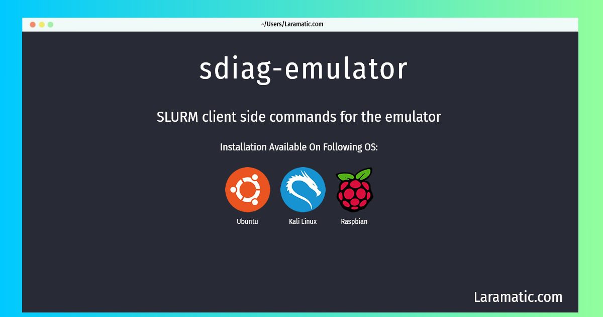 sdiag emulator