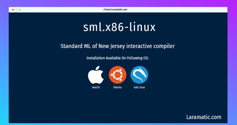 sml x86 linux