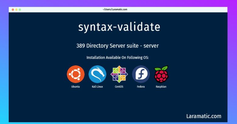 syntax validate