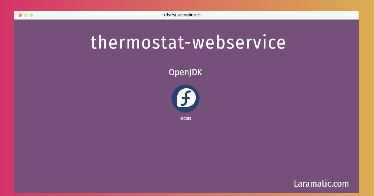 thermostat webservice
