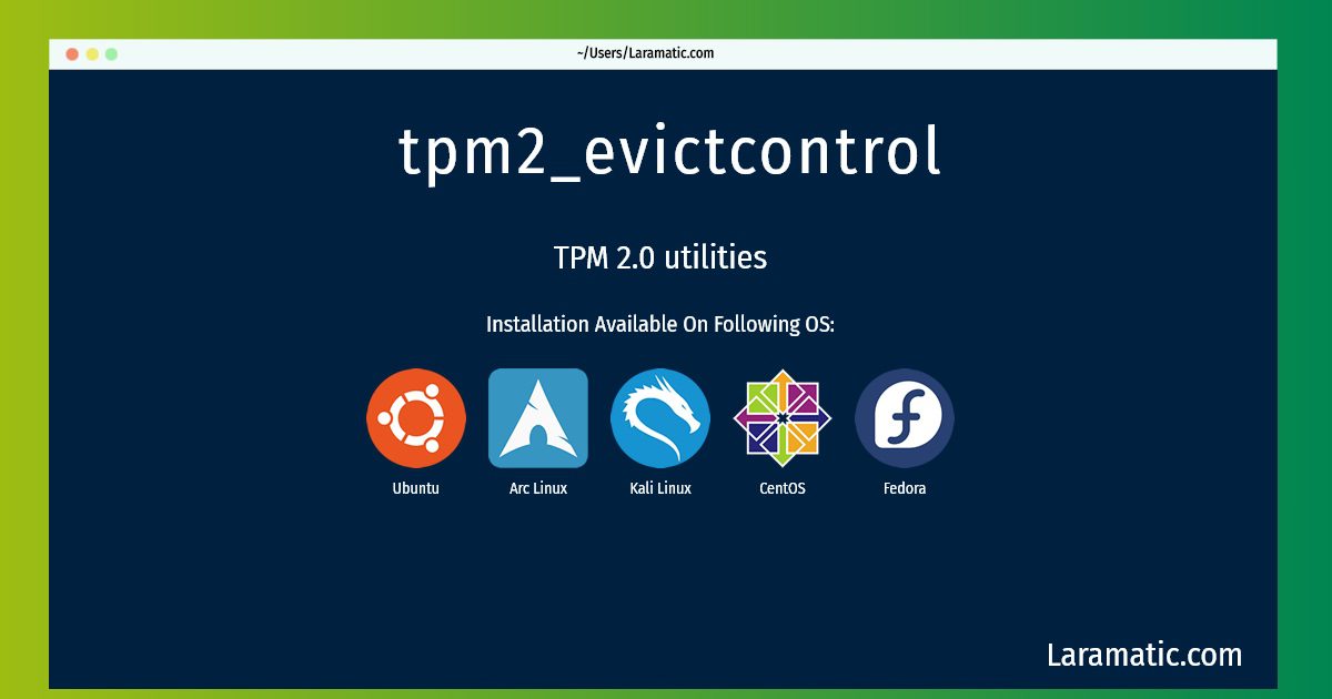tpm2 evictcontrol