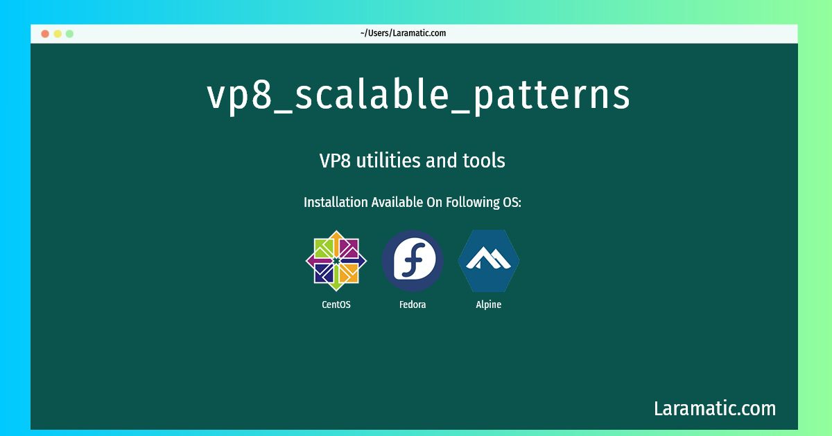 vp8 scalable patterns