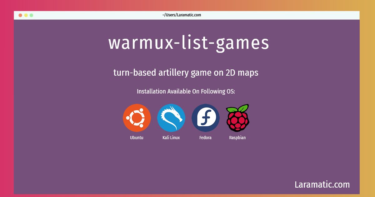 warmux list games