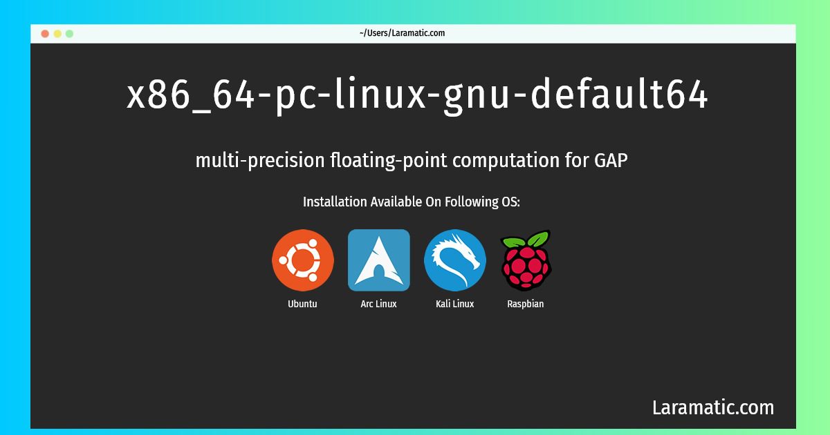 x86 64 pc linux gnu default64