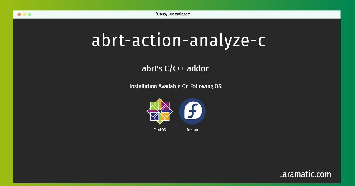 abrt action analyze c