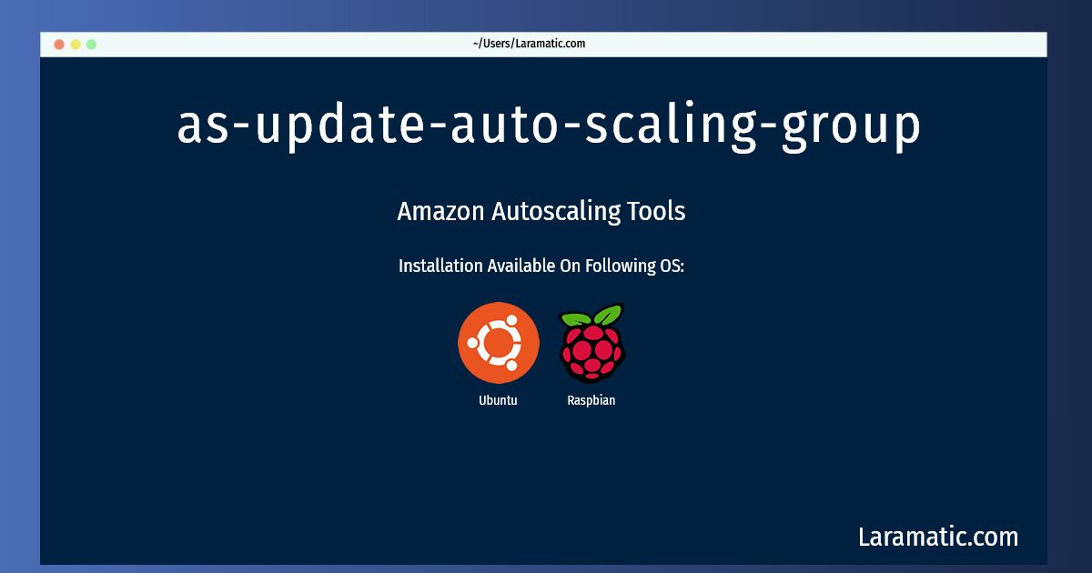 as update auto scaling group