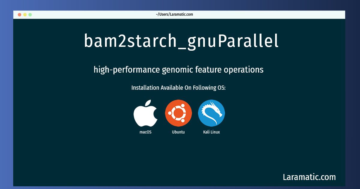 bam2starch gnuparallel