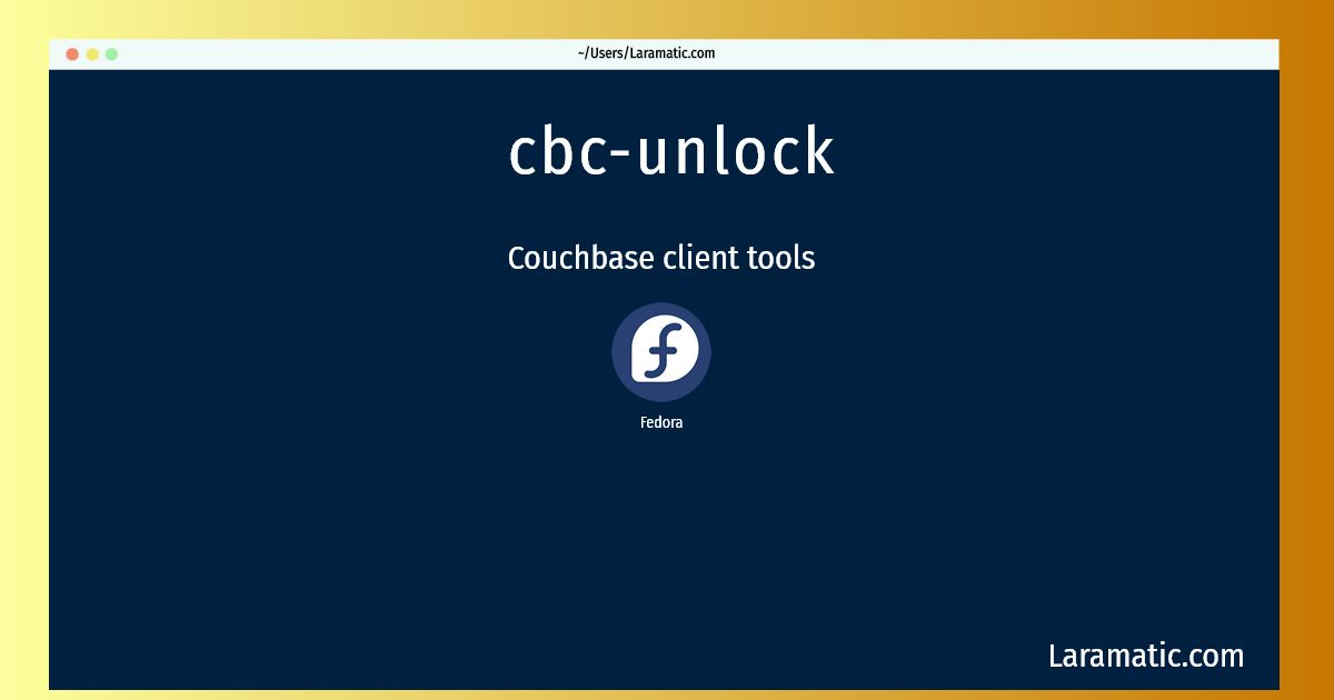 cbc unlock