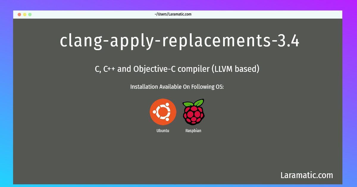 clang apply replacements 3 4