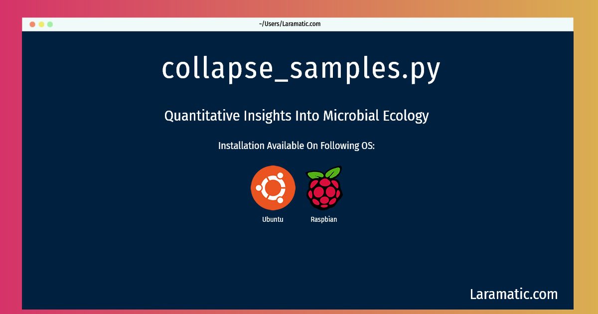 collapse samples py