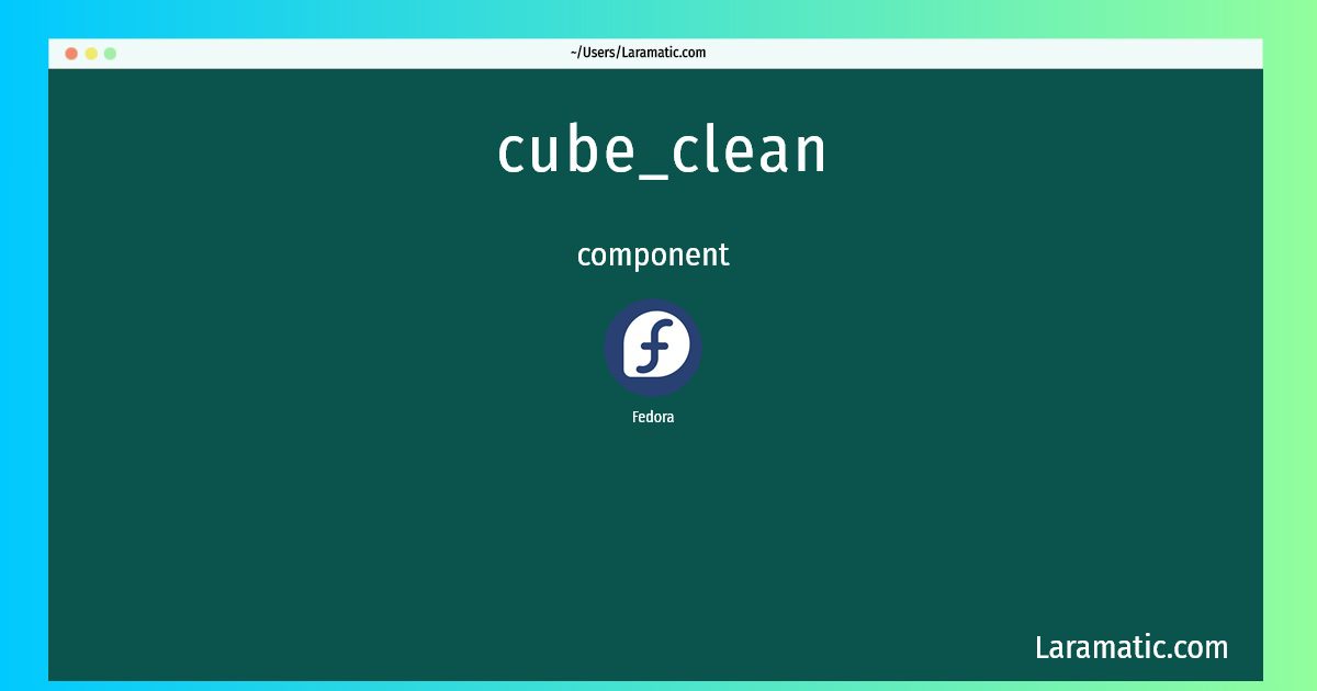 cube clean