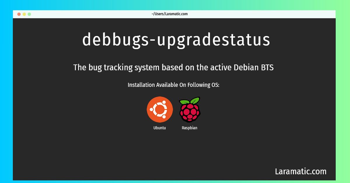 debbugs upgradestatus