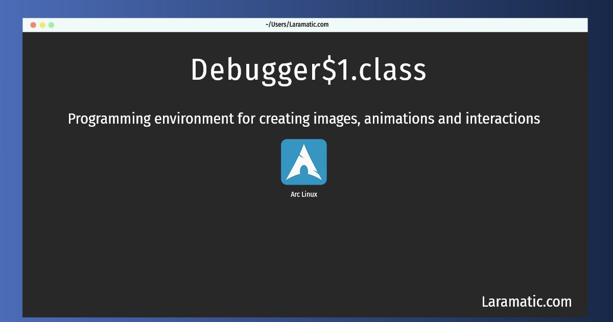 debugger1 class