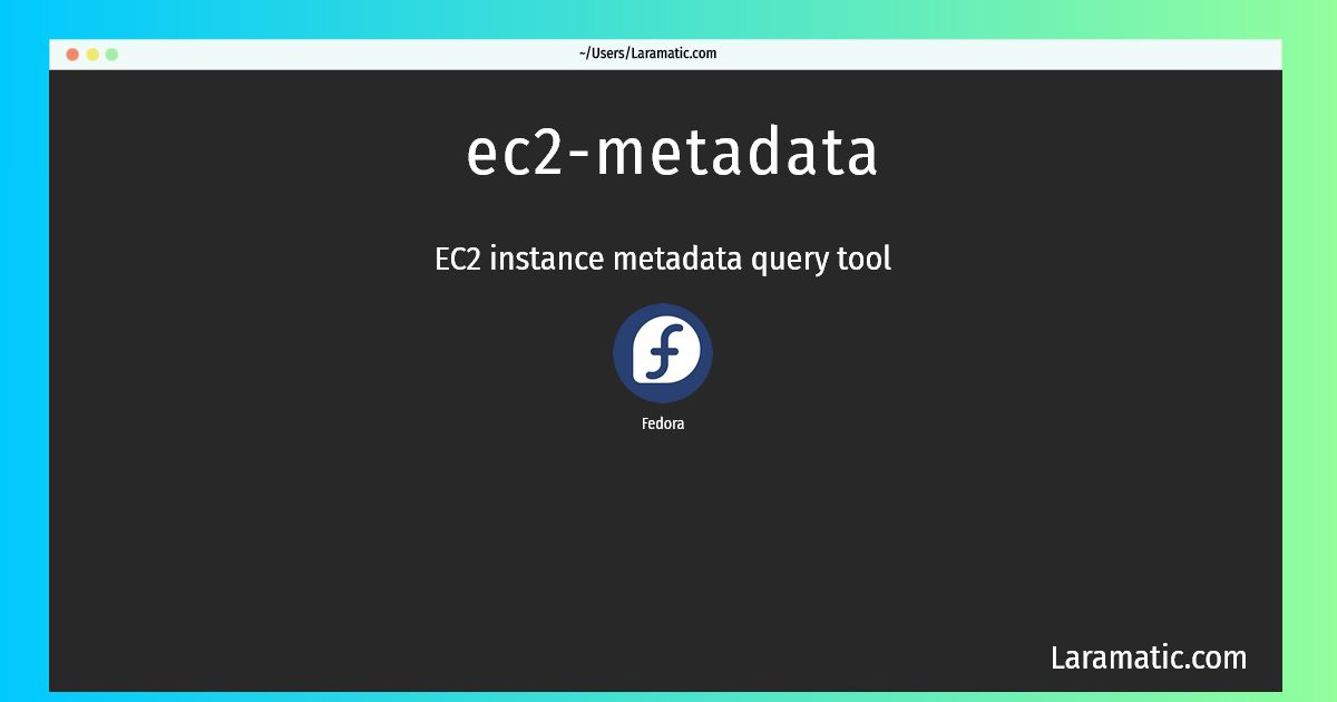 ec2 metadata
