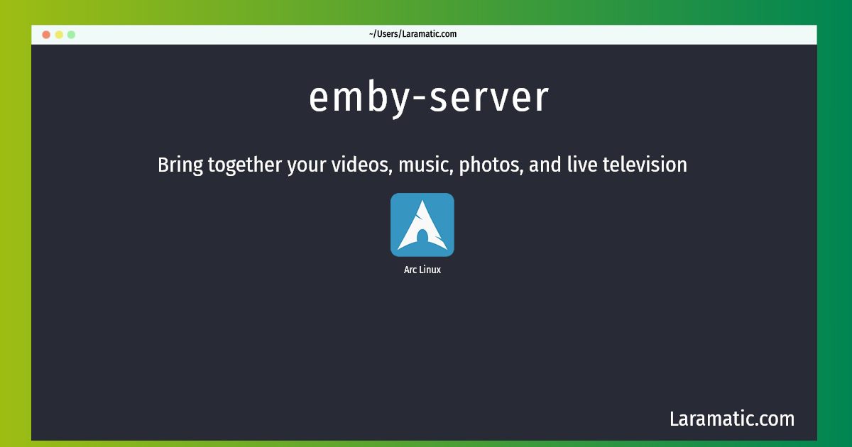 emby server