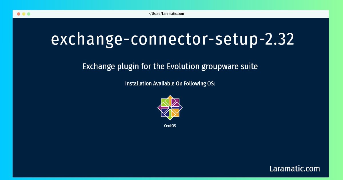 exchange connector setup 2 32