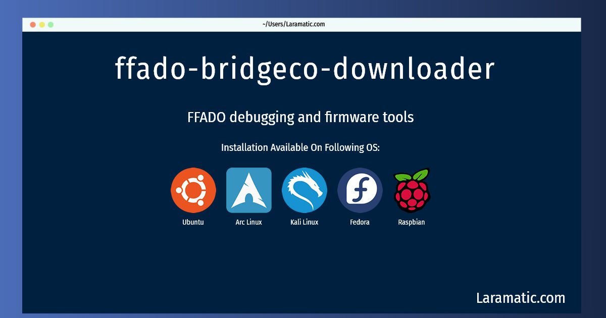 ffado bridgeco downloader